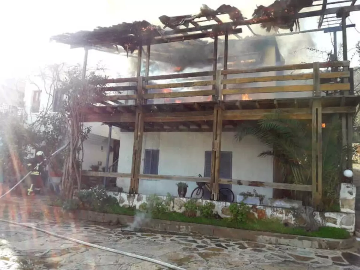 Bodrum�da Ev Yangını Haberler