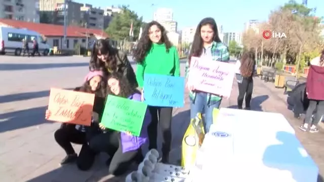 Mardinli Öğrenciler Hayvanlar İçin Su Borusu ve Köpük Kutulardan Mama