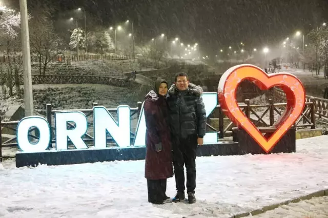 Ornaz Vadisi'nde Kar Manzaraları