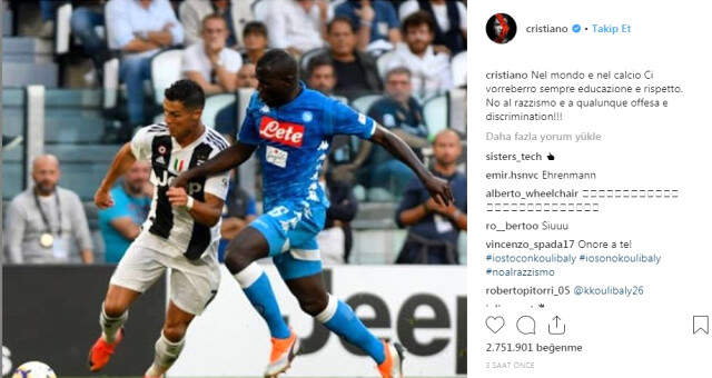 Juventus'un Portekizli Yıldızı Cristiano Ronaldo: Irkçılığa Hayır
