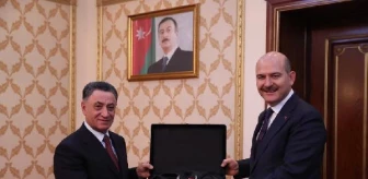 Bakan Soylu, Azeri Mevkidaşı Usubov ile Bakü'de Bir Araya Geldi