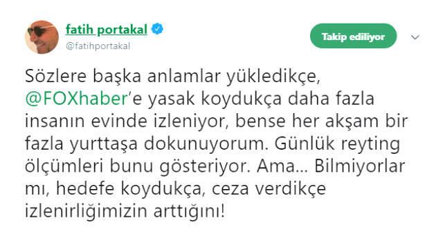 Fatih Portakal, 'Ceza Verdikçe İzlenirliğim Artıyor' Diyerek Meydan Okumuştu, Reyting Sonuçları Belli Oldu