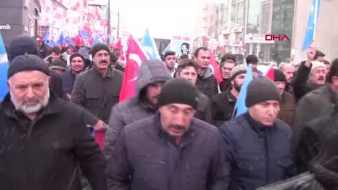 Sivas'ta Alperen Ocakları'ndan 'Doğu Türkistan' Yürüyüşü