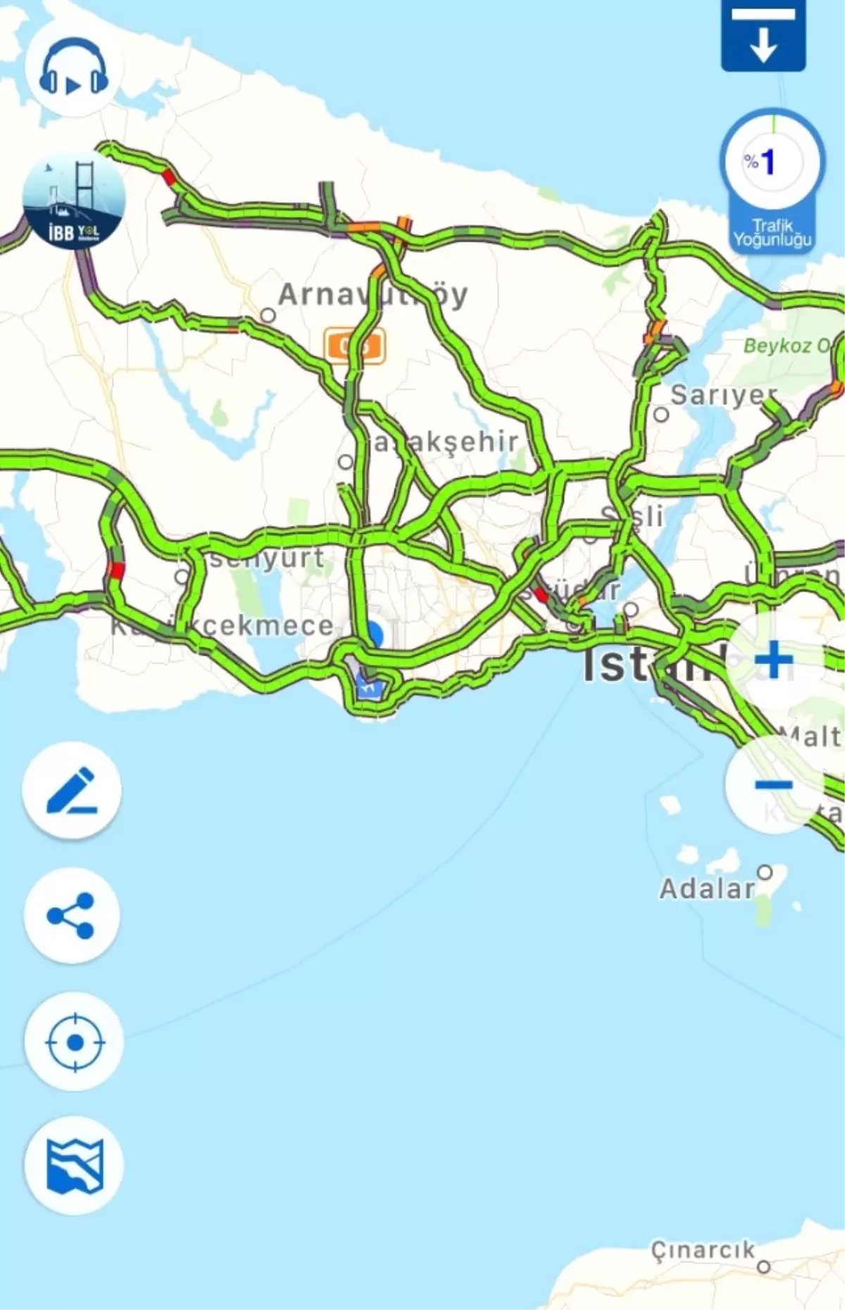 İstanbul'da Yeni Yılın İlk Gününde Yollar Boş Kaldı