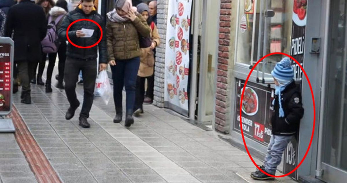 Vatandaşlar, 10 Metre İleride Duran Kayıp İlanındaki Çocuğu Fark Edemedi
