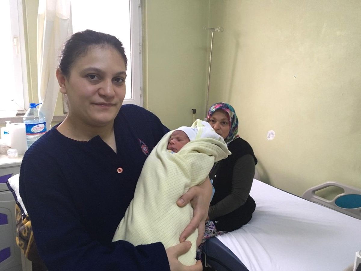 Bilecik'te Yılın İlk Bebeği Dünyaya Geldi