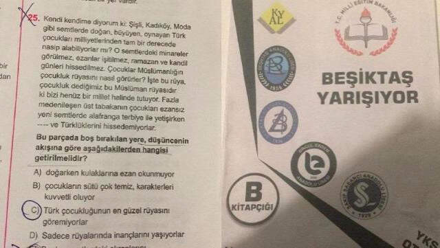Deneme Sınavında Skandal Soru! Şişle ile Kadıköy'deki Çocukların Ezanı Duymadığı ve Ramazan'ı Hissetmedikleri İfade Edildi