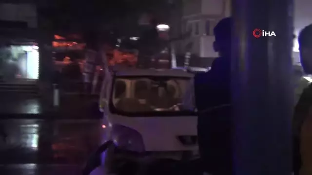 Direğe Çarpan Genç Sürücü Yaralandı