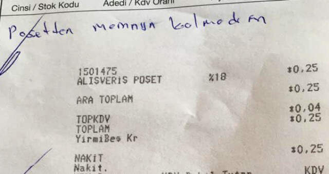 Poşete 25 Kuruş Ödemek İstemeyen Vatandaşın Bulduğu Yöntem, Sosyal Medyada Gündem Oldu