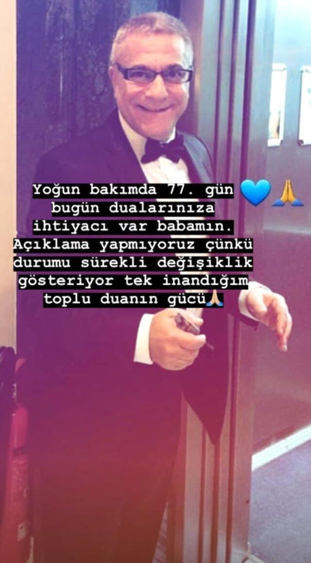 Sezin Erbil, Babası İçin Sevenlerinden Dua İstedi