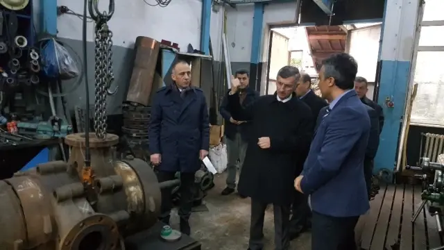 Vali Bektaş Zesob'ta İncelemelerde Bulundu