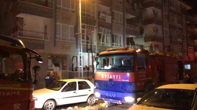 Ankara'da 2'si Polis, 5 Kişinin Yaralandığı doğal Gaz Patlaması Sonrası olay Yerinden İlk Görüntüler Geldi