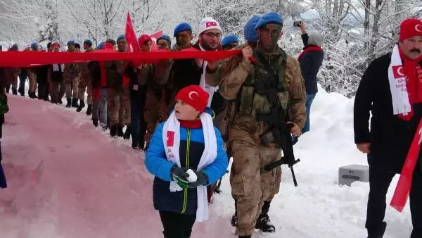 Trabzon'da Sis Dağı'nda Sarıkamış Şehitleri Anıldı Trabzon'da Sis Dağı'nda Sarıkamış Şehitleri Anıldı