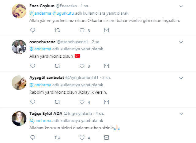 Jandarma Ekiplerinin Kar Temizleme Videosu Sosyal Medyayı Salladı