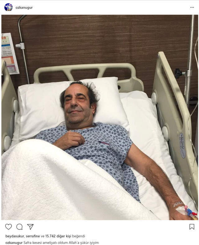 Özkan Uğur Safra Kesesinden Ameliyat Oldu