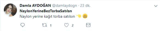 Sosyal Medya Kullanıcıları 'Naylon Yerine Bez Torba Satılsın' Kampanyası Başlattı