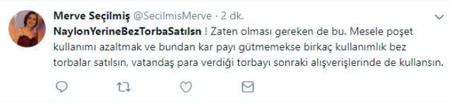 Sosyal Medya Kullanıcıları 'Naylon Yerine Bez Torba Satılsın' Kampanyası Başlattı