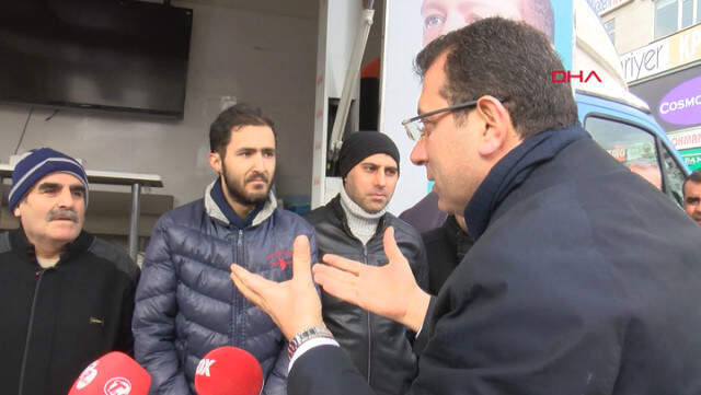 CHP'nin İstanbul Adayı Ekrem İmamoğlu, AK Parti Standını Ziyaret Etti