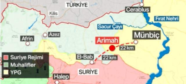 Rus Askeri ile YPG'liler Membiç Kırsalında Ortak Devriyede Görüntülendi