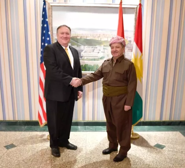 ABD Dışişleri Bakanı Pompeo, Barzani ile Görüştü