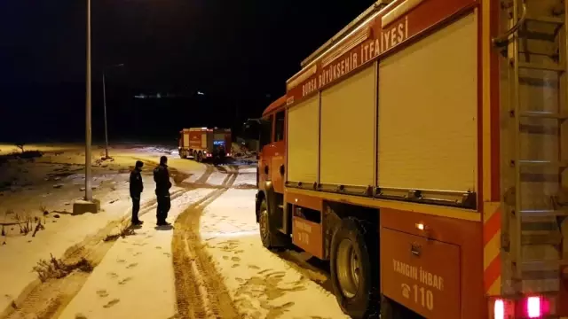 İnşaat İşçilerinin Kaldığı Baraka Alev Alev Yandı