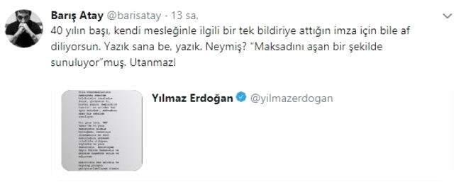 TİP Milletvekili Barış Atay'dan Yılmaz Erdoğan'a Tepki: Yazık Sana, Utanmaz!