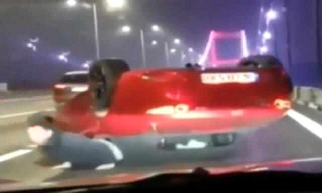 Köprüde Makas Atarken talihsiz kaza Yapan Trafik Magandasına 235 Lira kazanç Cezası verildi