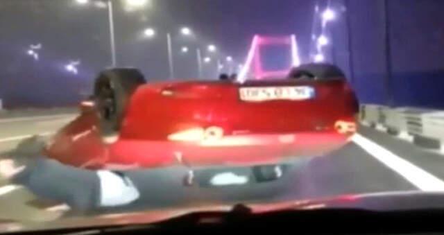 Köprüde Makas Atarken talihsiz kaza Yapan Trafik Magandasına 235 Lira kazanç Cezası verildi