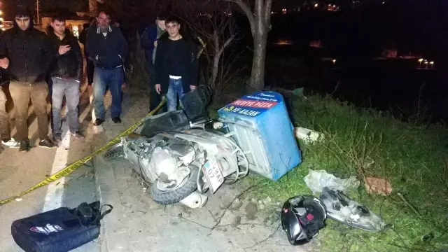Motosikletli Kurye Son Siparişinden Dönerken Kazada Öldü
