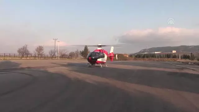 Ambulans Helikopter Kanser Hastası İçin Havalandı Ambulans Helikopter Kanser Hastası İçin Havalandı