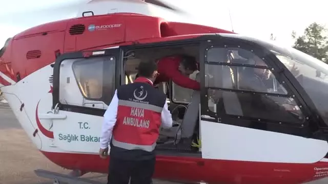 Ambulans Helikopter Kanser Hastası İçin Havalandı Ambulans Helikopter Kanser Hastası İçin Havalandı