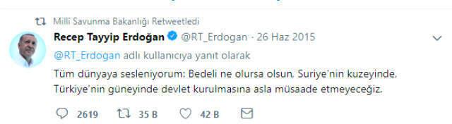Milli Savunma Bakanlığı, Türkiye'yi Tehdit Eden Trump'a, Erdoğan'ın 3,5 Yıl Önceki Twitter Paylaşımıyla Cevap Verdi