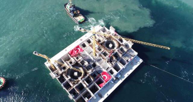 Çanakkale 1915 Çanakkale Köprüsü Kule Kesonu Denizle Buluştu