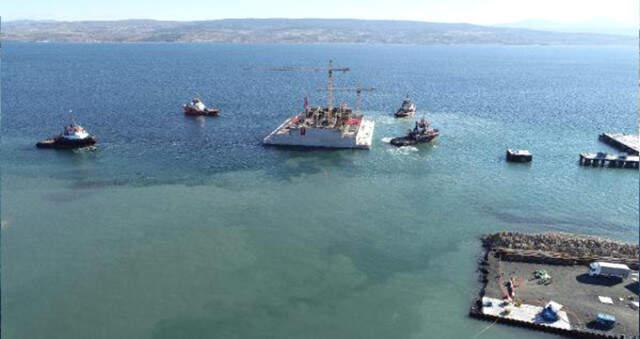 Çanakkale 1915 Çanakkale Köprüsü Kule Kesonu Denizle Buluştu