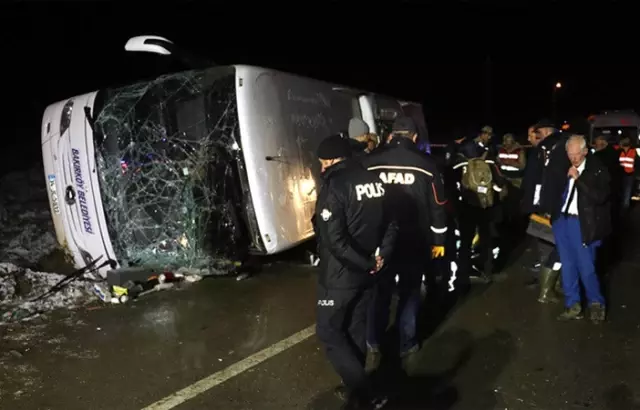 Amasyada otobüs kazası