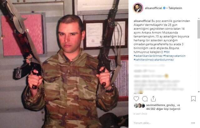 Ünlü Şarkıcı Alişan'dan Keleşli Fotoğraf!