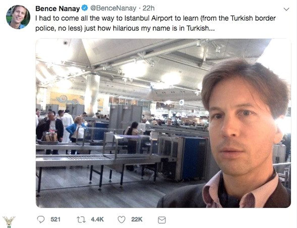 Bence Nanay Olan İsminin Türkçe Anlamını Türkiye'ye Girer Girmez Öğrendi