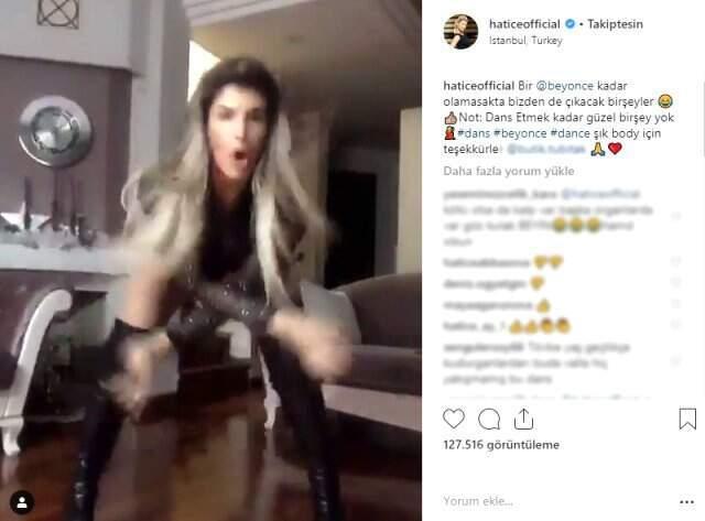 Beyonce'ye Özenen Şarkıcı Hatice, Transparan Kıyafetiyle Dans Etti