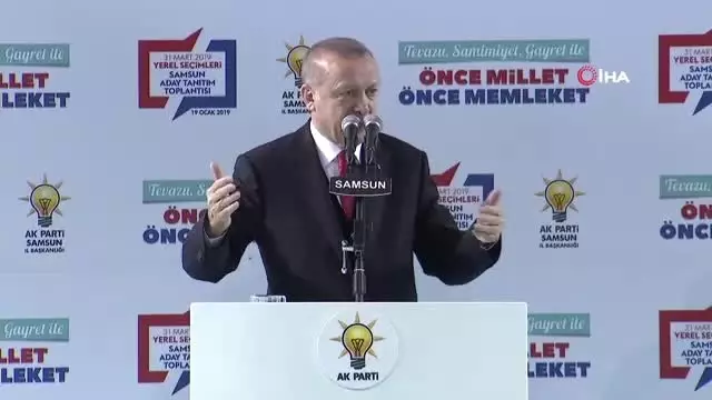 Erdoğan AK Parti'nin Samsun Adaylarını Açıkladı Erdoğan AK Parti'nin Samsun Adaylarını Açıkladı