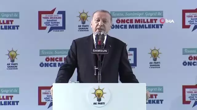 Erdoğan AK Parti'nin Samsun Adaylarını Açıkladı Erdoğan AK Parti'nin Samsun Adaylarını Açıkladı