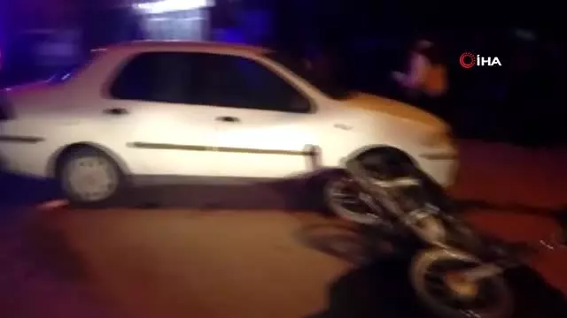Motosiklet ile Otomobil Çarpıştı: 1 Yaralı