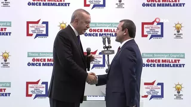 Cumhurbaşkanı Erdoğan Ordu Adaylarını Açıkladı Cumhurbaşkanı Erdoğan Ordu Adaylarını Açıkladı