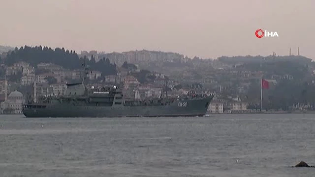 Rus Savaş Gemisi İstanbul Boğazı'ndan Geçti Haberler