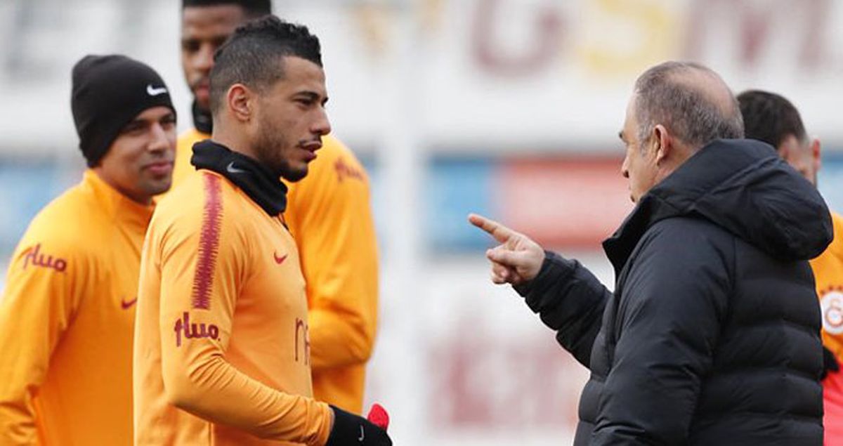 Galatasaray Teknik Direktörü Fatih Terim, İdmanda Belhanda'ya Kızdı