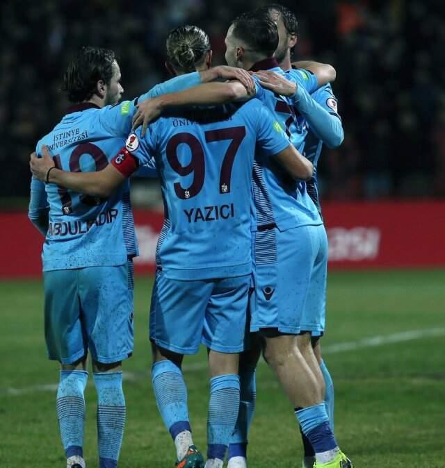 Trabzonspor, Kupada Çeyrek Finale Yükseldi
