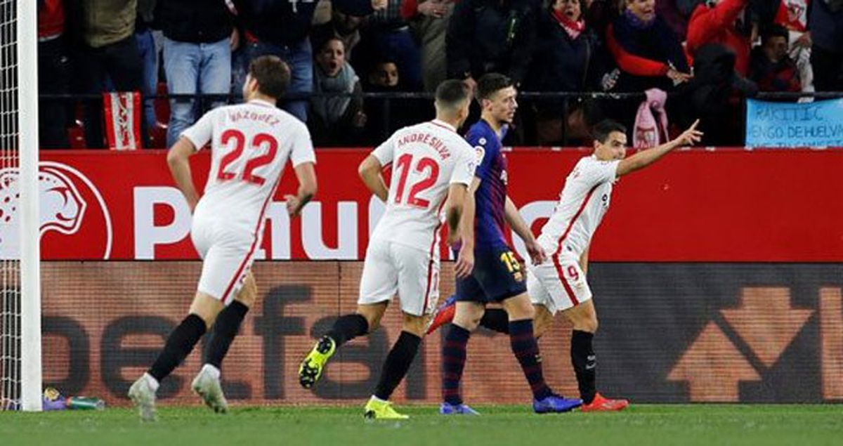 Kral Kupasında Barcelona'yı Yenen Sevilla Avantaj Yakaladı