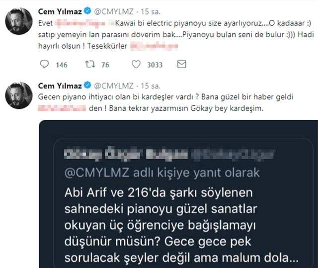 Cem Yılmaz, Güzel Sanatlarda Okuyan Bir Öğrenciye Filminde Kullandığı Piyanoyu Hediye Etti