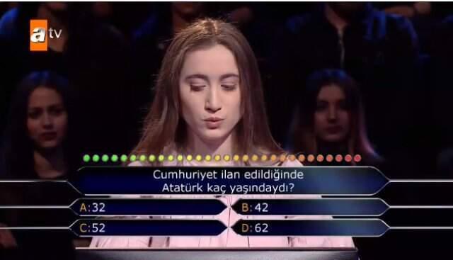 Kim Milyoner Olmak İster'de 'Atatürk' Sorusuna İki Joker Kullanan Yarışmacı, Sosyal Medyada Gündem Oldu