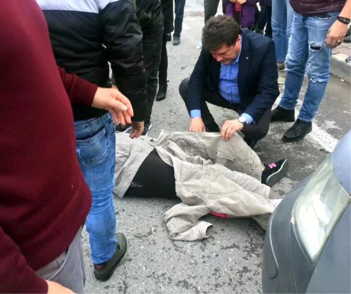 AK Parti'nin Doktor Adayı, Otomobil Çarpan Kadına Müdahale Etti