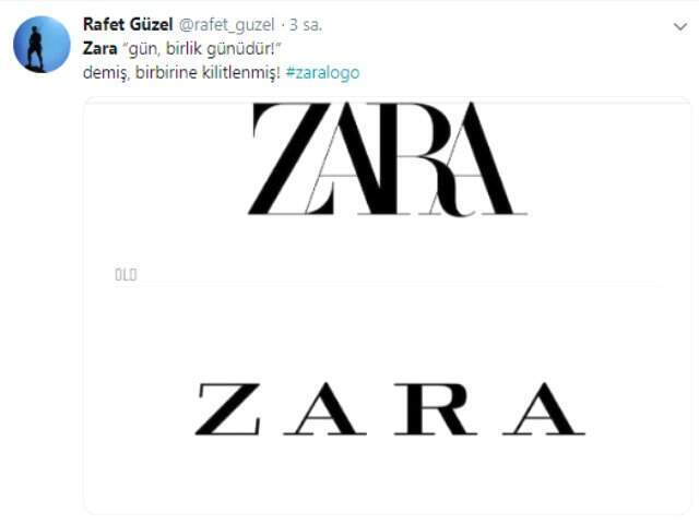 Giyim Devi Zara'nın Değişen Logosu Twitter'da Alay Konusu Oldu